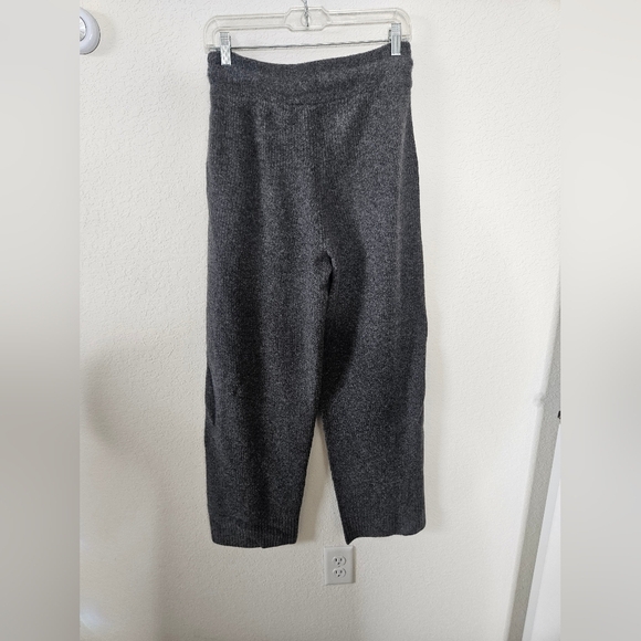 NWOT Everlane The Cozy Stretch Wide Leg Wool Yak Hair Blend Pants Charcoal Gray - Picture 10 of 12